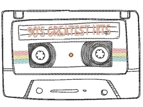 Cassette Doodle: A Vintage Embroidery Design Review