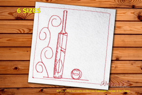 Cricket Bats and Ball Machine Embroidery Review