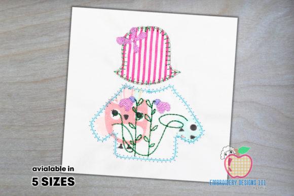 Dress of Girl with Hat Applique: Business Review