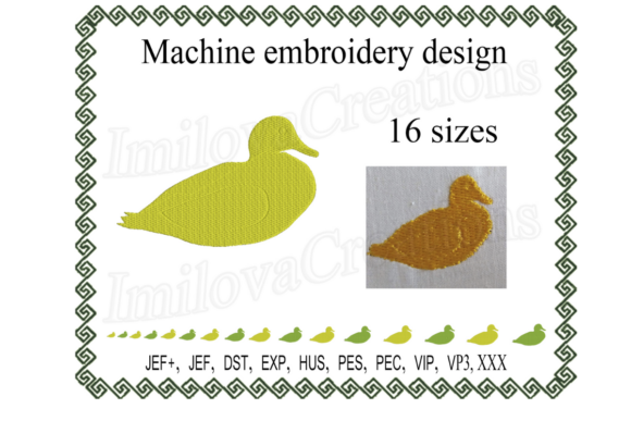 Duck Silhouette: Seasonal Embroidery for Cozy Farmhouse Style