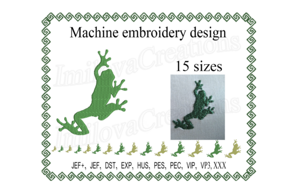 Frog Silhouette: A Seasonal Embroidery Design Review