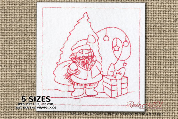 Santa Claus and Gifts Lineart Design Review