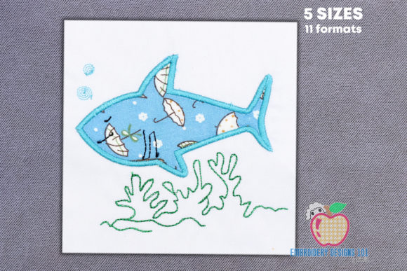 Shark Under Water Applique: A Hands-On Designer Review