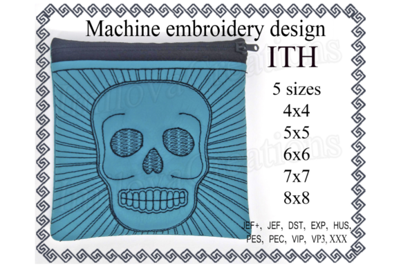 Skull Zippered Bag – In the Hoop Review for Boutique Apparel