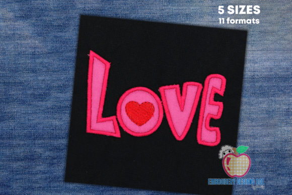 Valentine Heart with Love Text Applique: Hands-On Review