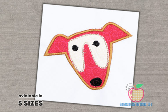 Whippet Dog Face Applique Pattern Review