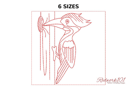 Woodpecker Bird on a Tree Lineart Design Review